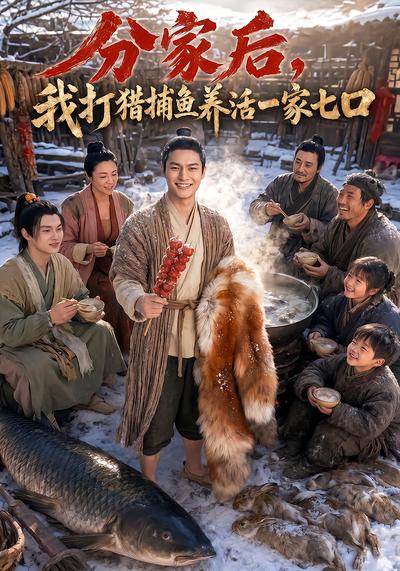 分家后，我打猎捕鱼养活一家七口